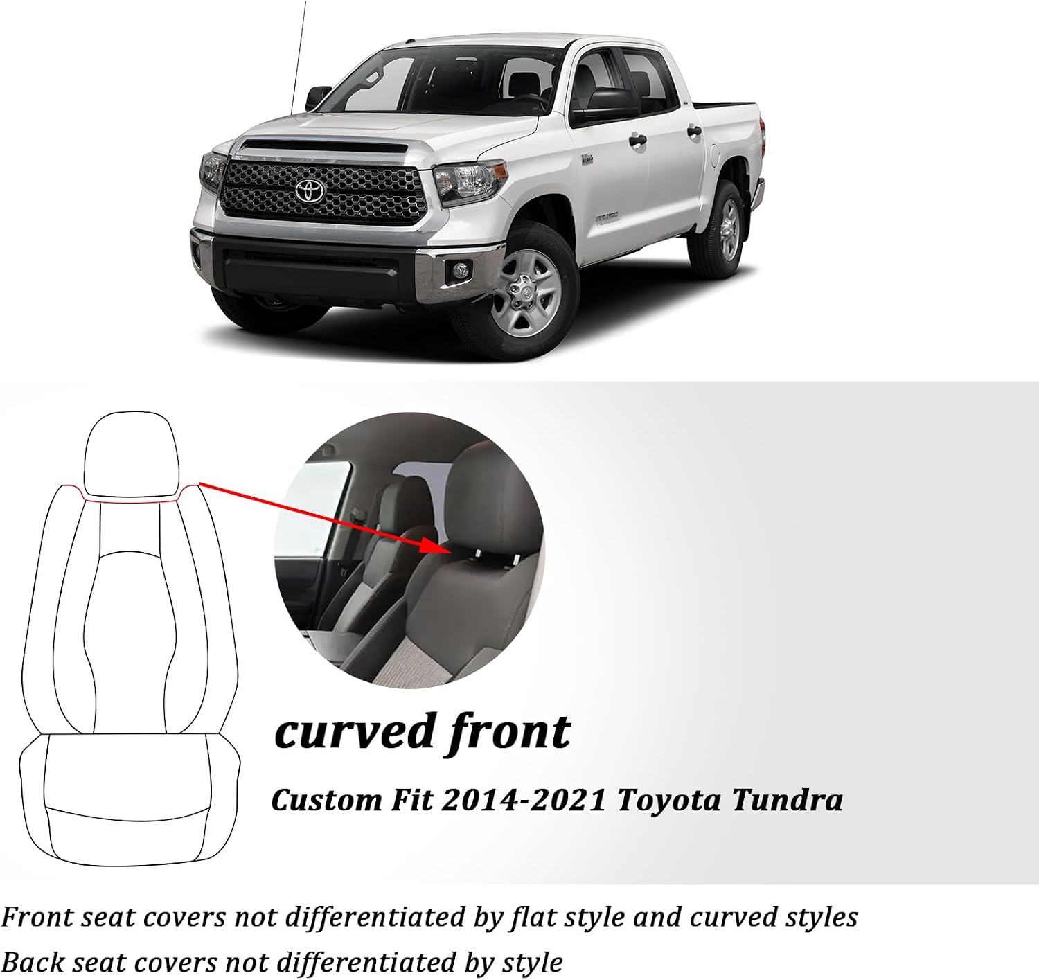 Detalle de Coverado Seat Covers for Toyota Tundra