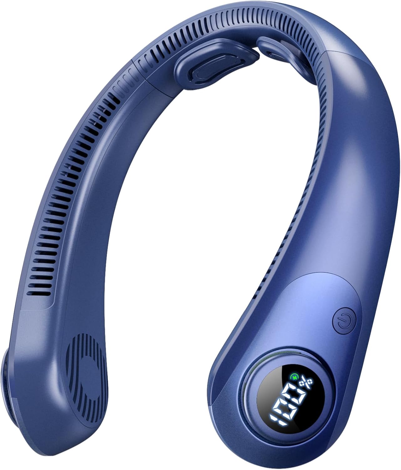 CRISLEX Portable Neck Fan: 5-Speed, Bladeless Cooling with LED Display