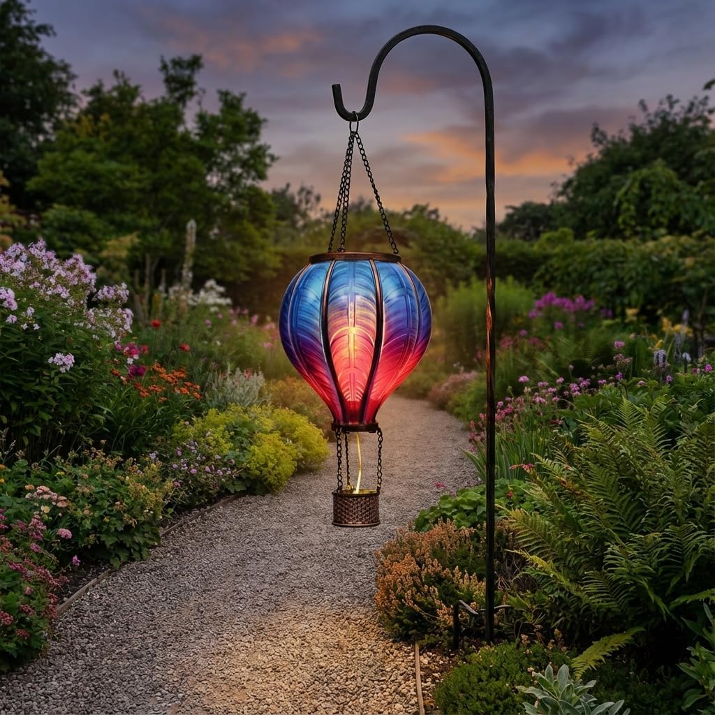 Thumbnail 5 de TERESA'S COLLECTIONS Flame Balloon Solar Garden Light 🎈