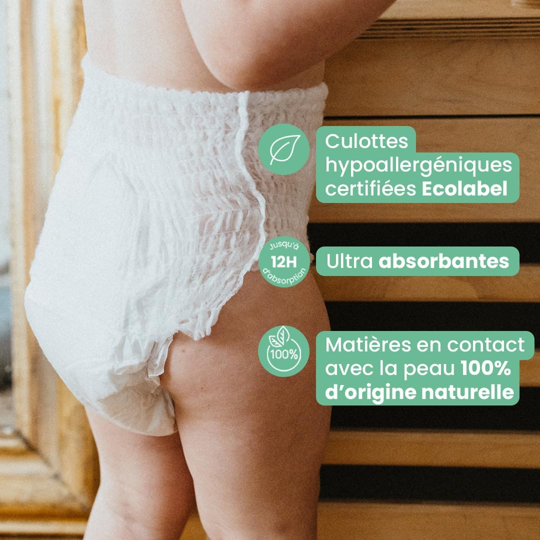 Thumbnail 5 de Love & Green Couches Culottes Saines et Écologiques Taille 6 (+16 kg) – Pack 1 mois (104 culottes)