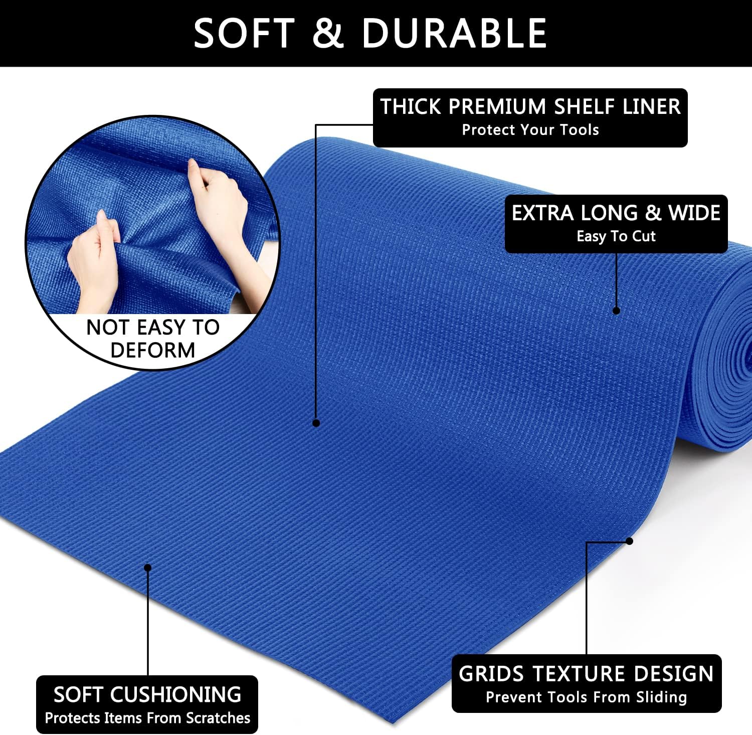 Detalle de Foam Toolbox Liner Drawer Mat 1/8" 20in x 24ft