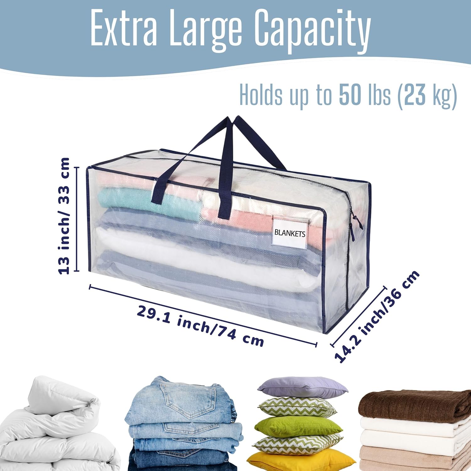 Thumbnail 1 de VENO 4 Pack Heavy-Duty Moving Bags with Backpack Straps