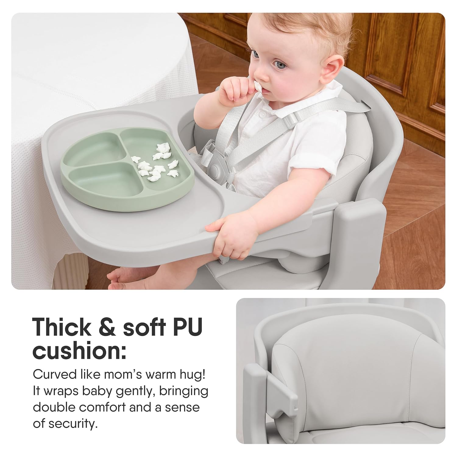Detalle 2 de Obee Odee Baby High Chair, 220 lb Capacity