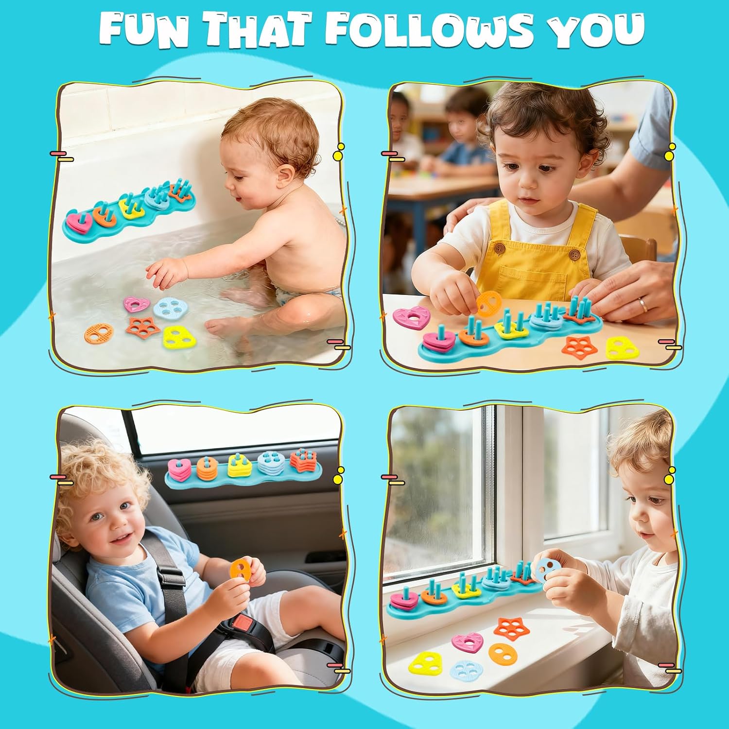 Thumbnail 5 de JoiTale Baby Bath Toys 20-piece set