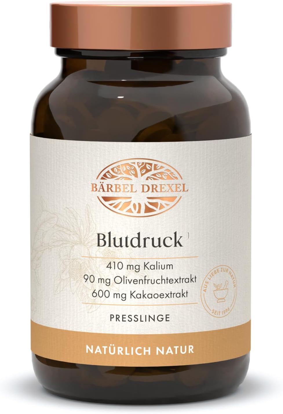 Blutdruck Tabletten I – Rein pflanzlicher Wirkstoff-Komplex (220 Stk) von BÄRBEL DREXEL®