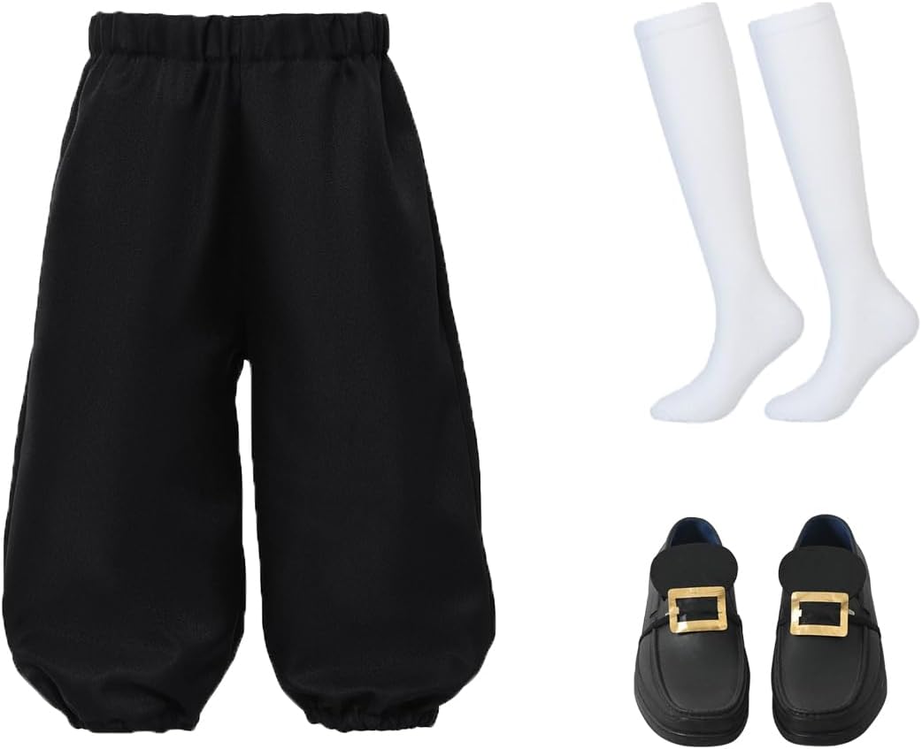 Detalle de ANDHOM Boys' Colonial Costume Set with Knicker Pants