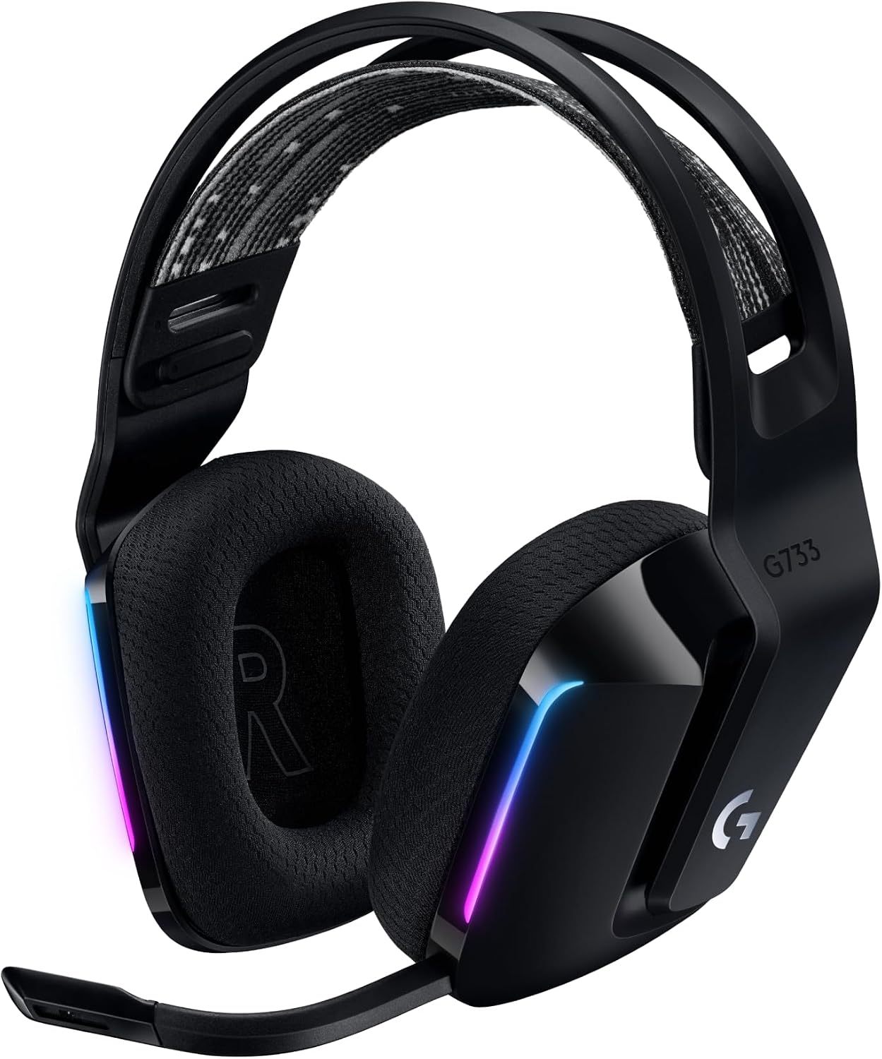 Imagen de Logitech G733 Casque Gaming Sans Fil LIGHTSPEED avec bandeau de suspension en OfertitasTOP