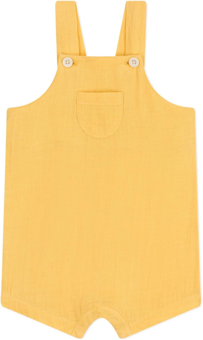 Thumbnail 5 de Petit Bateau Salopette courte bébé garçon en gaze de coton