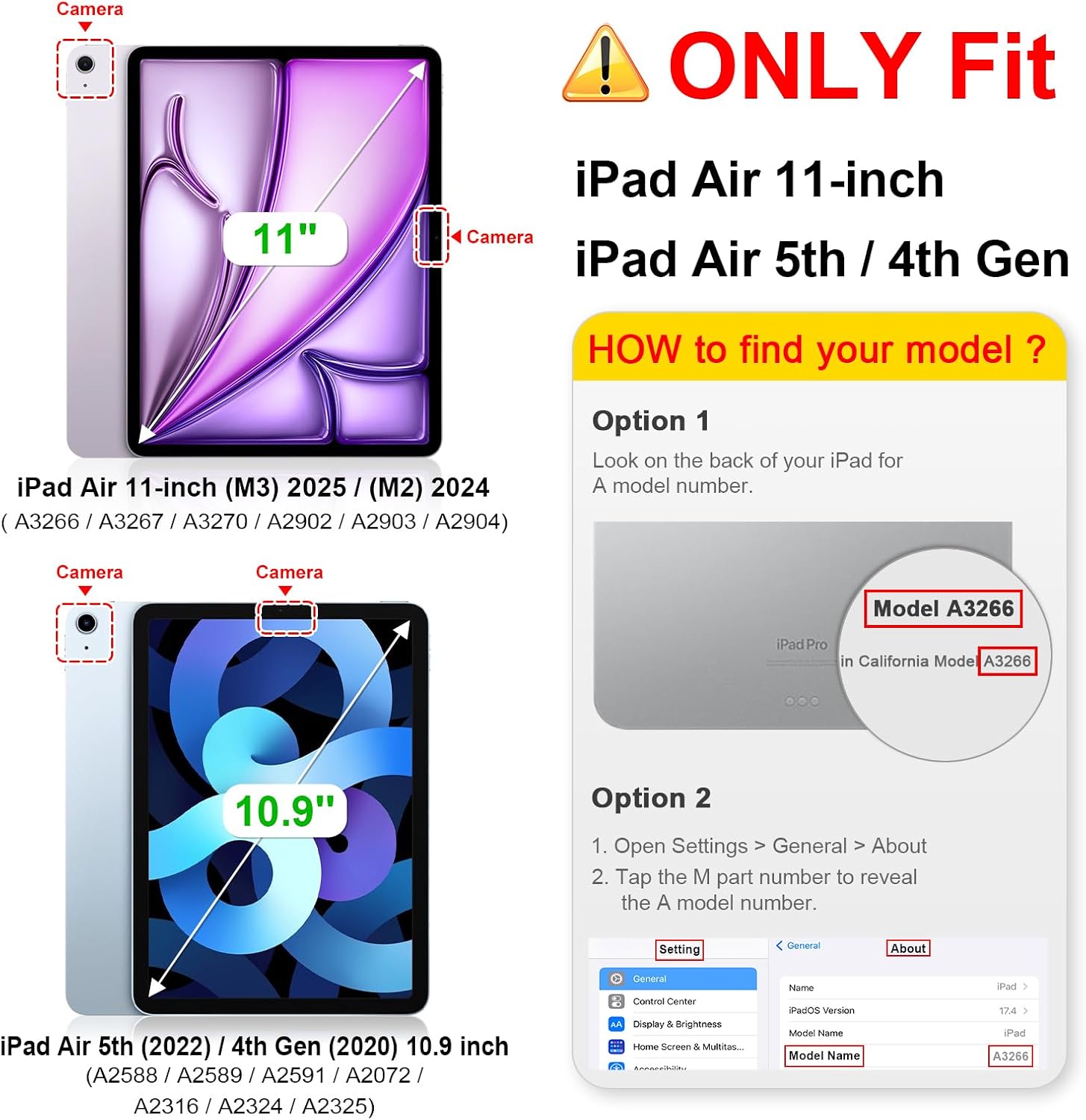 Detalle 2 de Fintie Hybrid Hülle für iPad Air 11 Zoll M4/M3/M2 (2026/2025/2024) und iPad Air 5./4. Gen (2022/2020) – transparente Rückseite, Stifthalter und Stoßschutz