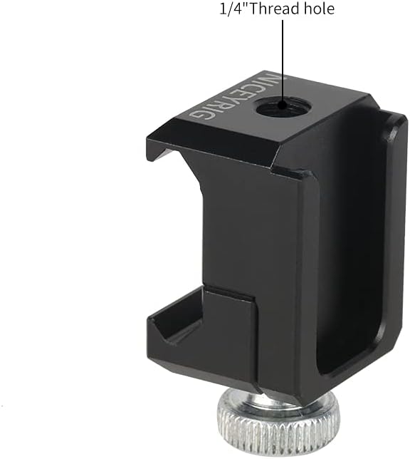 Detalle 2 de NICEYRIG NATO Rail Clamp to Cold Shoe Mount Adapter with 1/4 Threads - 471