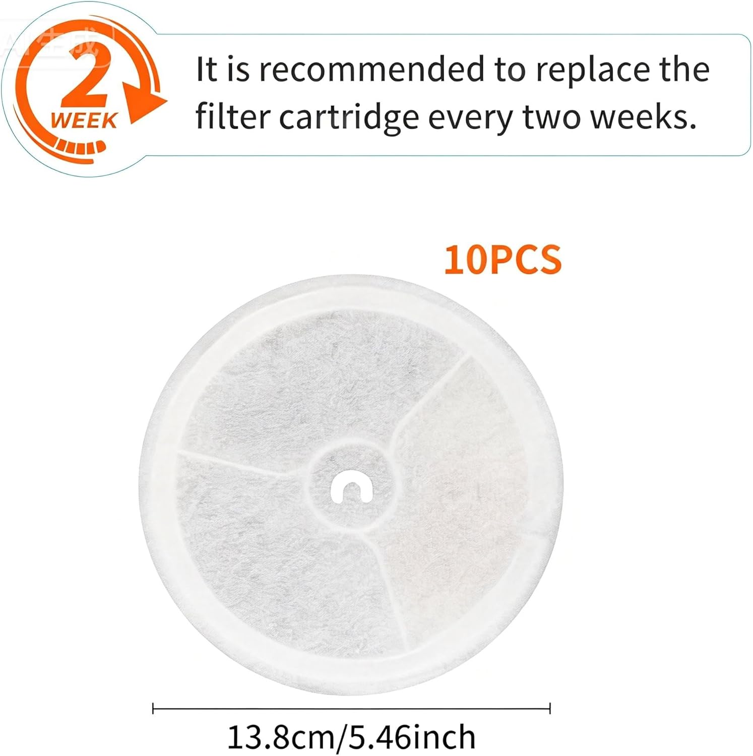 Detalle de Eco-Friendly Pet Fountain Filters 10 Pack