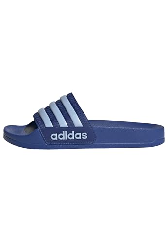 Detalle de adidas Kinder Adilette Shower Slides Sandal – Royal Blue/Glow Blue, Größe 29 EU