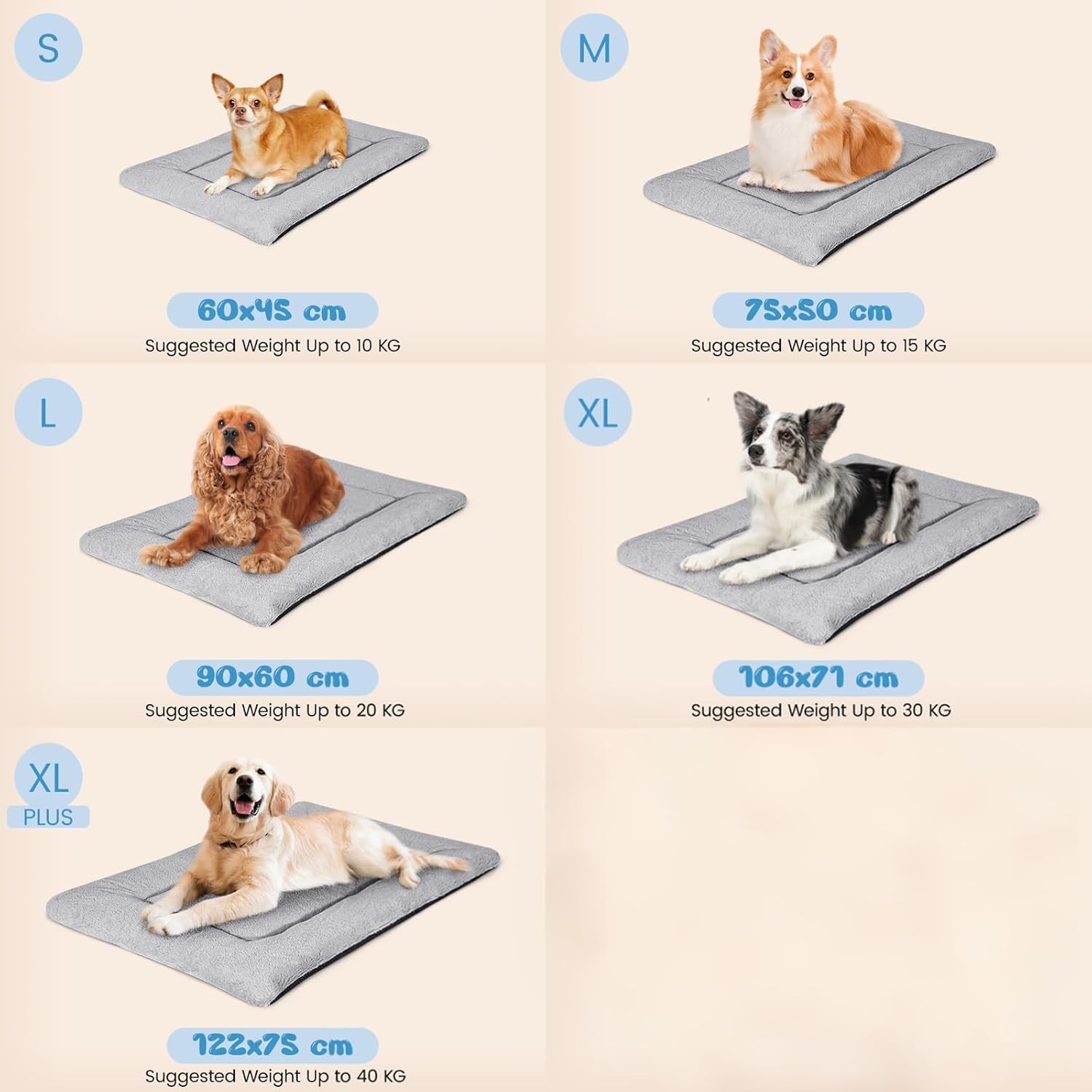 Thumbnail 1 de Baodan Washable Dog Bed 60x45 cm
