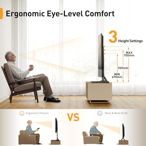 Detalle 2 de Perlegear Soporte TV Universal 22-70" con Altura Ajustable