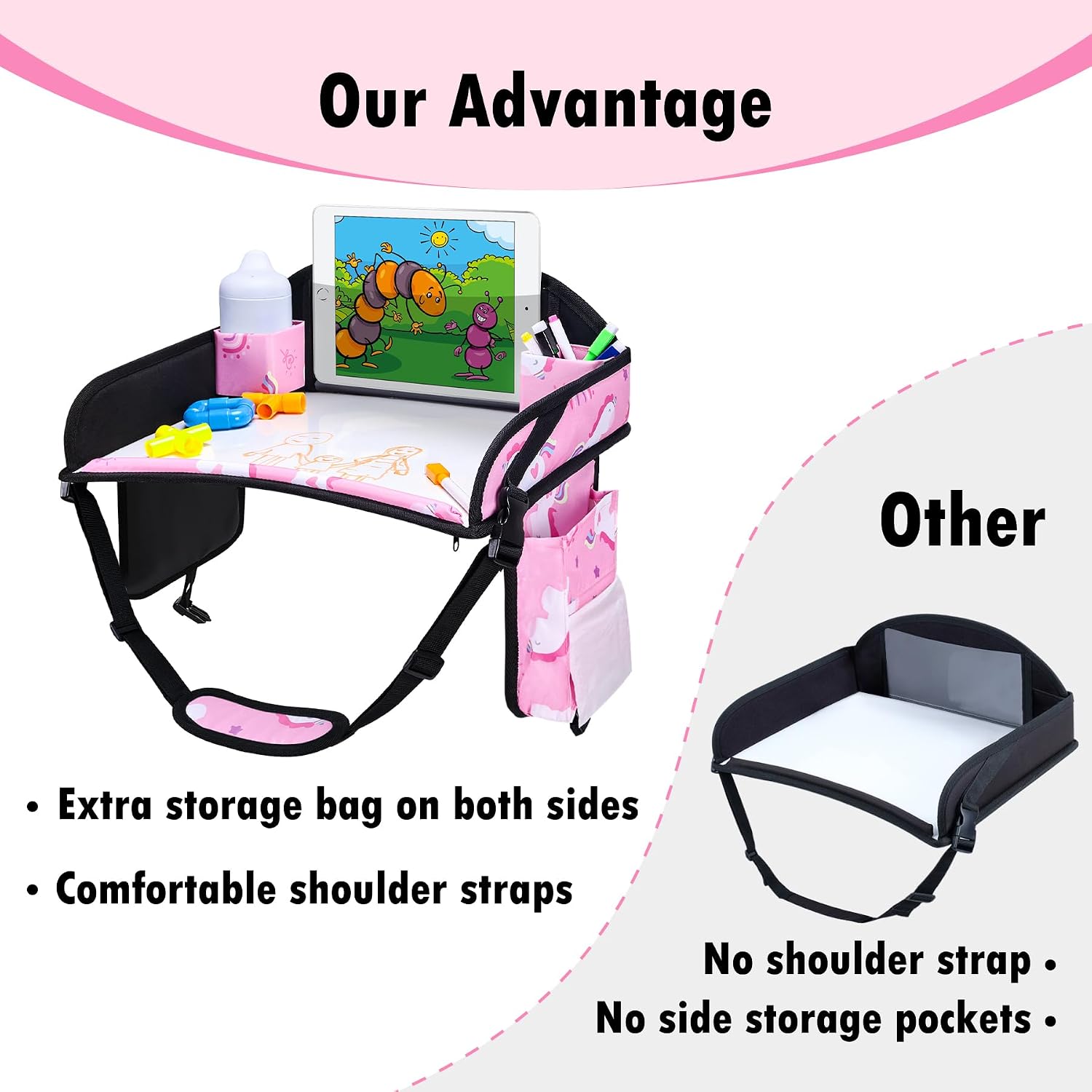 Thumbnail 4 de WENRENER Kids Travel Tray for Car Seat
