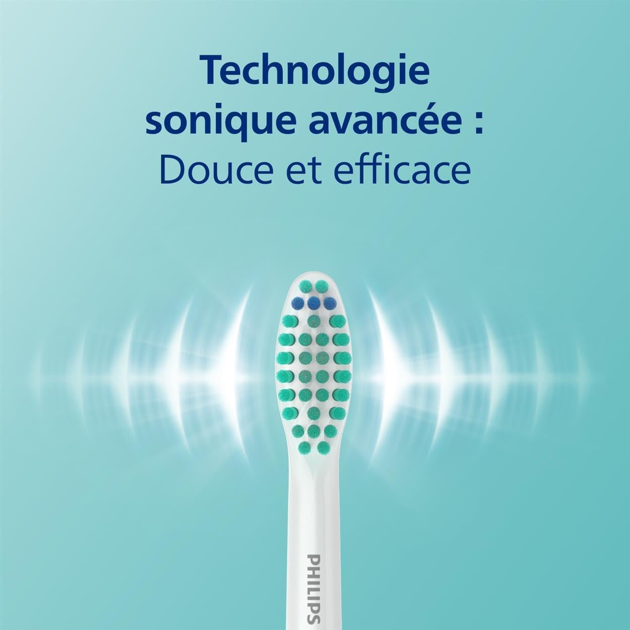 Detalle de Philips Sonicare 3100, brosse à dents électrique sonique – pack 2 (HX3675/15) en rose pastel et noir