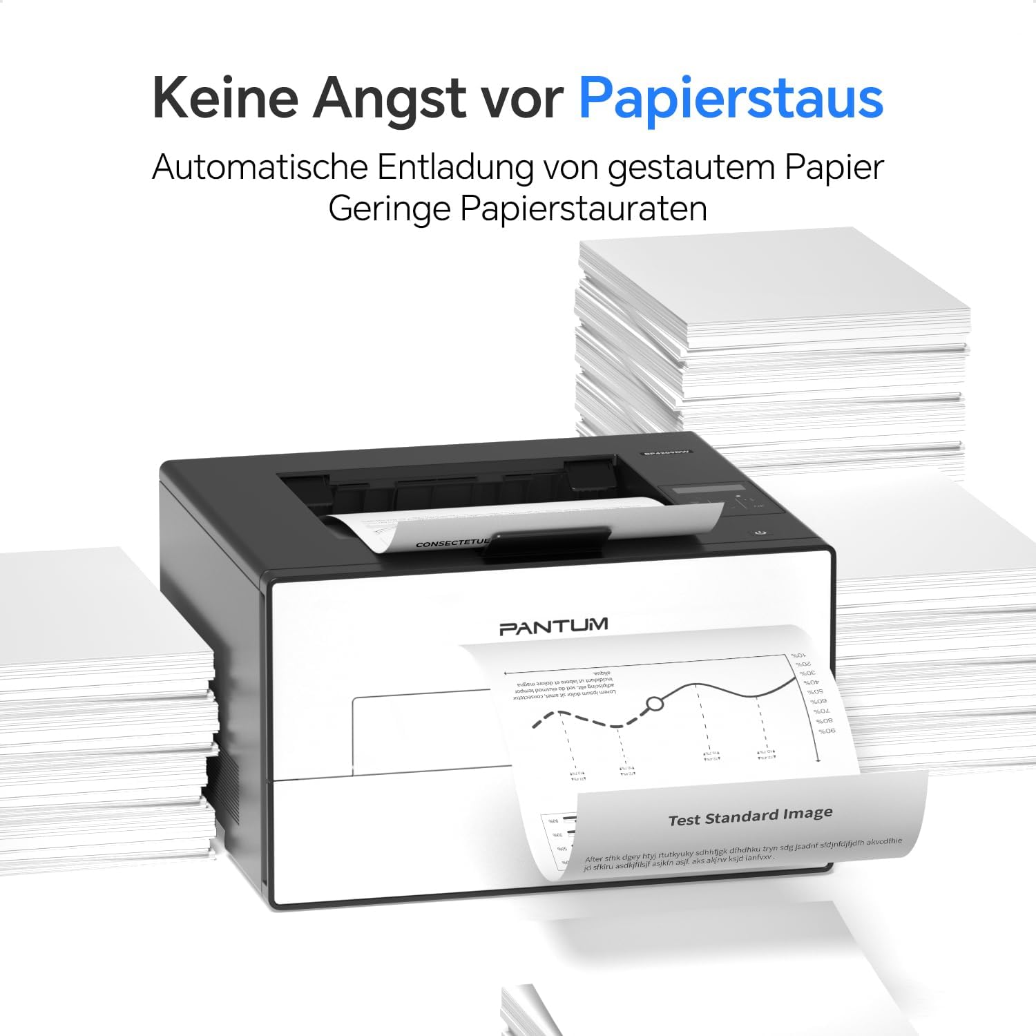 Detalle 2 de PANTUM BP4209DW Laserdrucker (SW) mit automatischem Duplexdruck, WLAN/USB/Ethernet – bis 30 ppm
