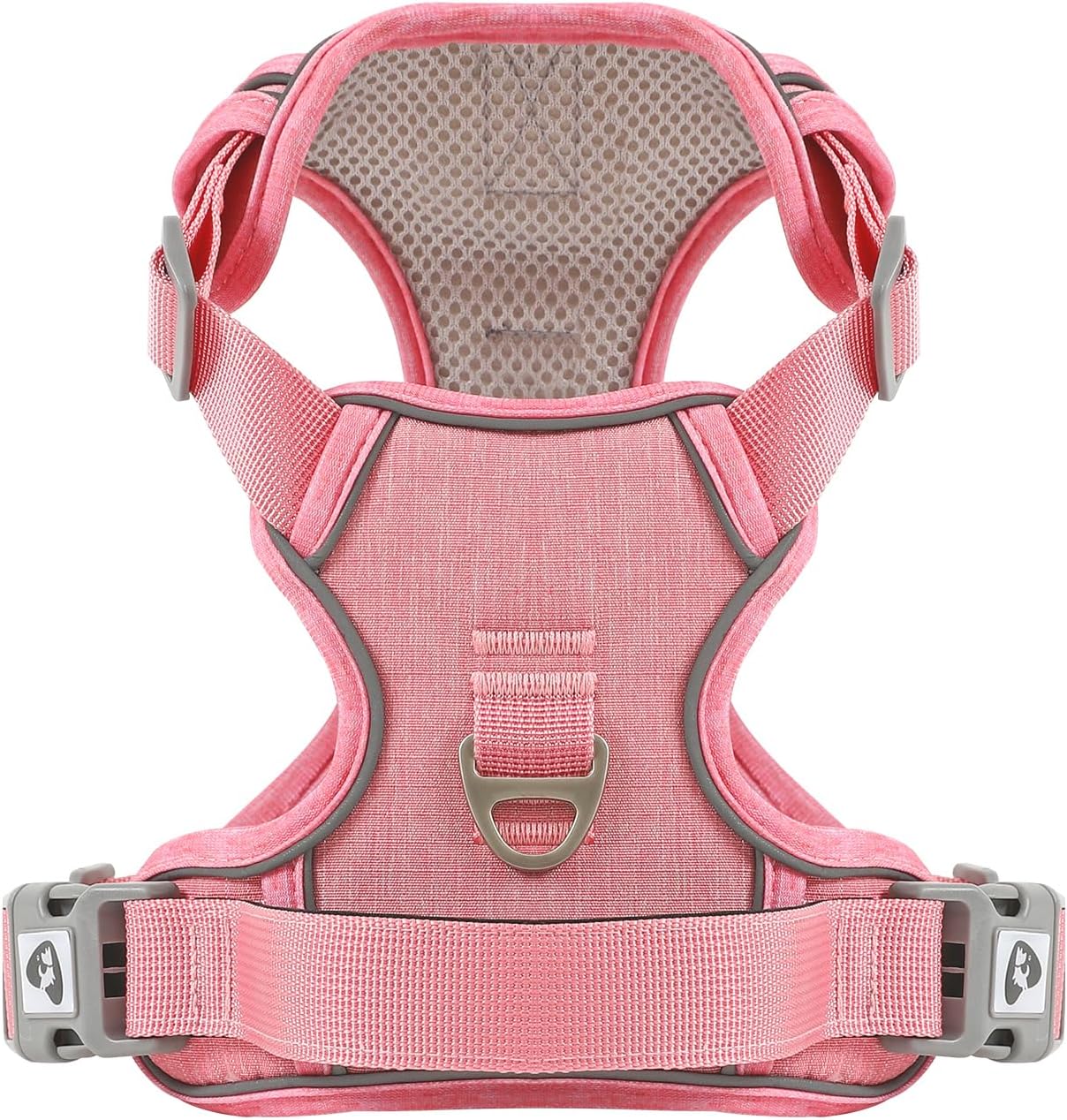 Detalle de Belababy Dog Harness Small Dog (Pink S) – anti-pull dog harness with soft padded handle