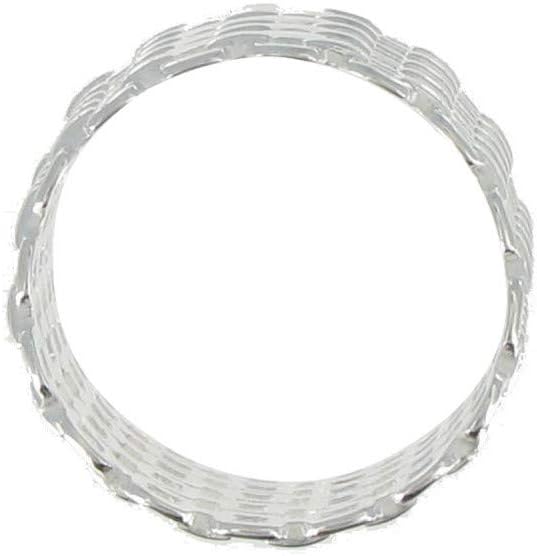 Thumbnail 2 de Les Poulettes Bijoux – Bague en argent 925 Tubes de chaînes, livrée en écrin