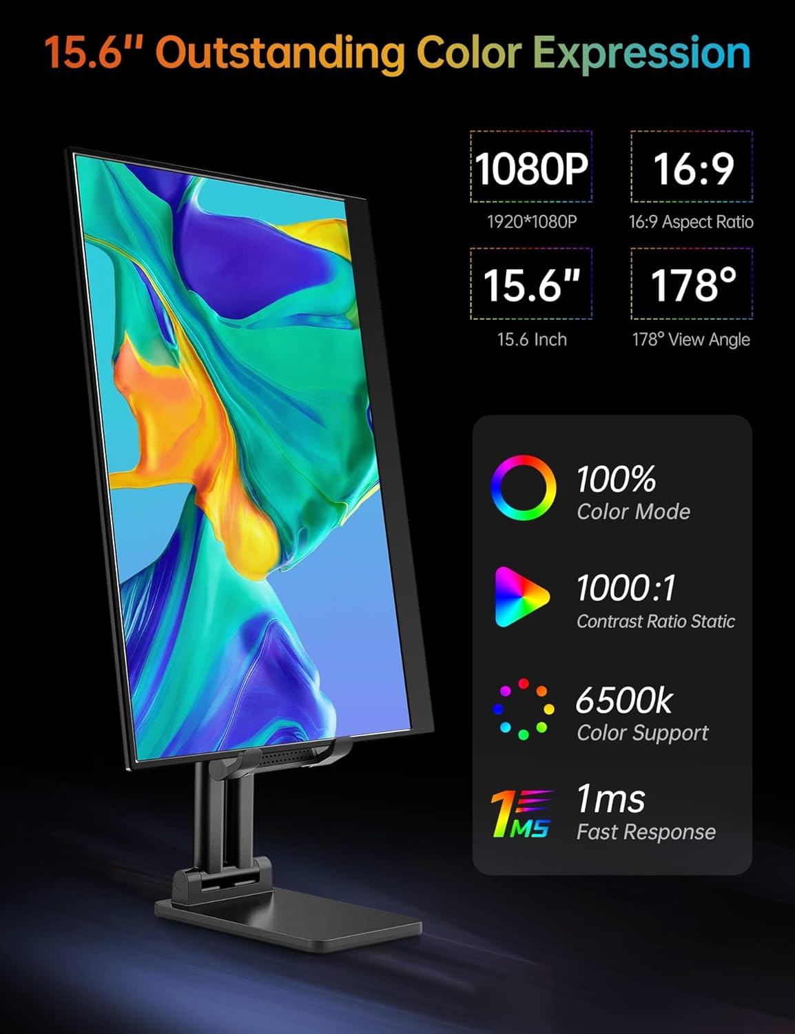 Detalle 2 de VILVA Portable Monitor 15.6"