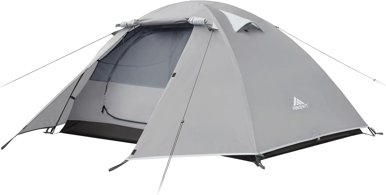 Detalle de Forceatt Zelt 2-4 Personen – Leichtes, wasser- und winddichtes Kuppelzelt für Trekking und Outdoor