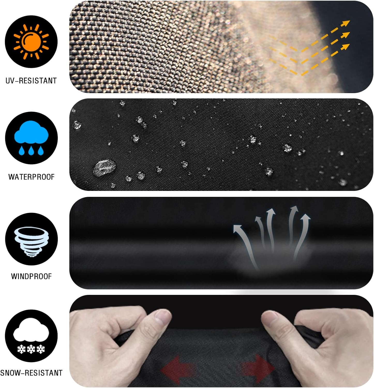 Thumbnail 6 de Zettum 147cm BBQ Cover 7130 – heavy-duty waterproof PU cover for select Weber Genesis & other gas grills