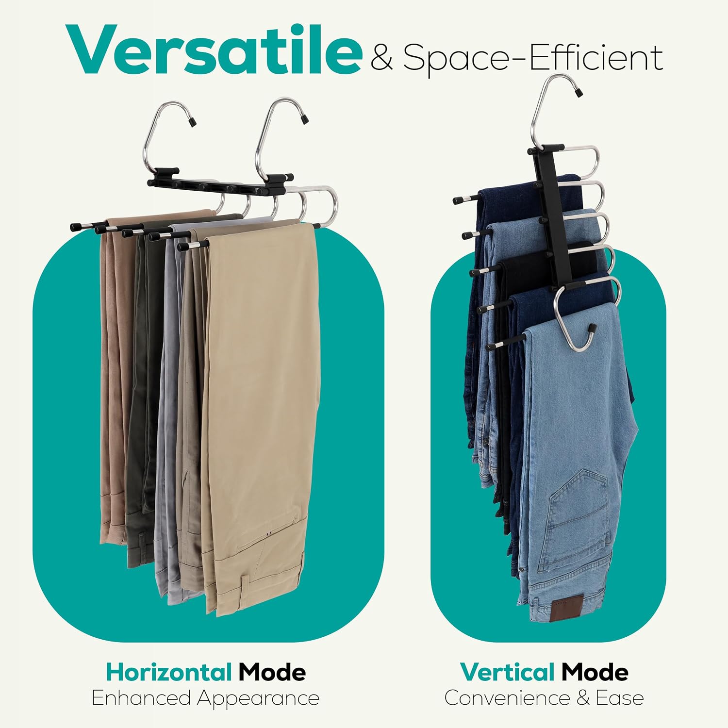 Detalle 1 de Utopia Home Pants Hangers, 5-Tier