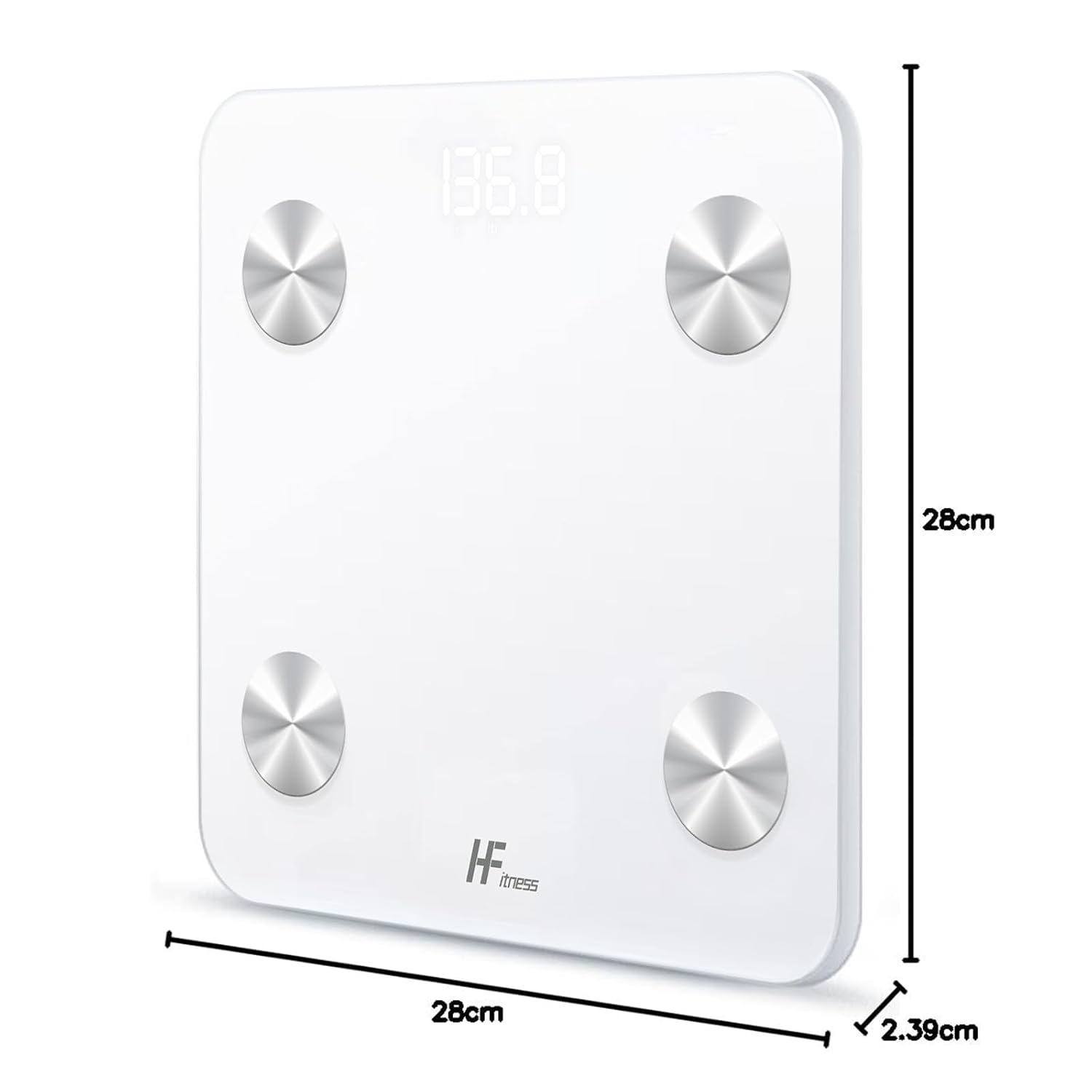 Thumbnail 2 de HomeFashion HFitness 19x smart body composition scales with Bluetooth app