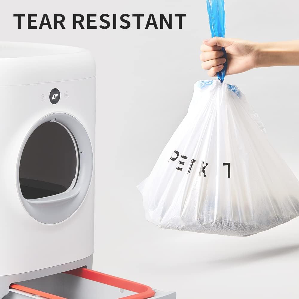 Thumbnail 5 de PETKIT Replaced Cat Litter Tray Liners with Drawstring 100 pcs for PURA X and PURA MAX Self Cleaning Cat Litter Box, 55x30cm, Portable Strong Cat Litter Waste Replaceable Bags
PETKIT Replaced Cat Litter Tray Liners with Drawstrin…