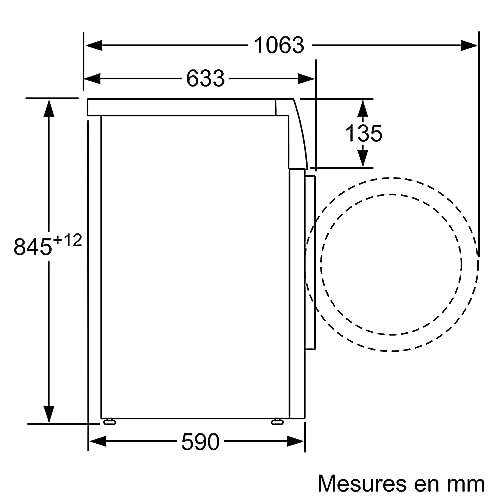 Detalle de Bosch WAN28258FR Série 4 – Lave-linge silencieux SilentPowerDrive