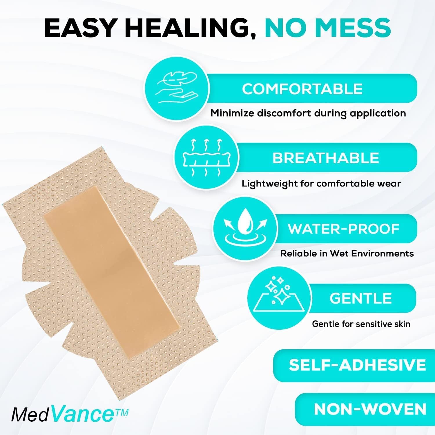 Thumbnail 3 de MedVance Silicone Foam Dressing 4" x 8