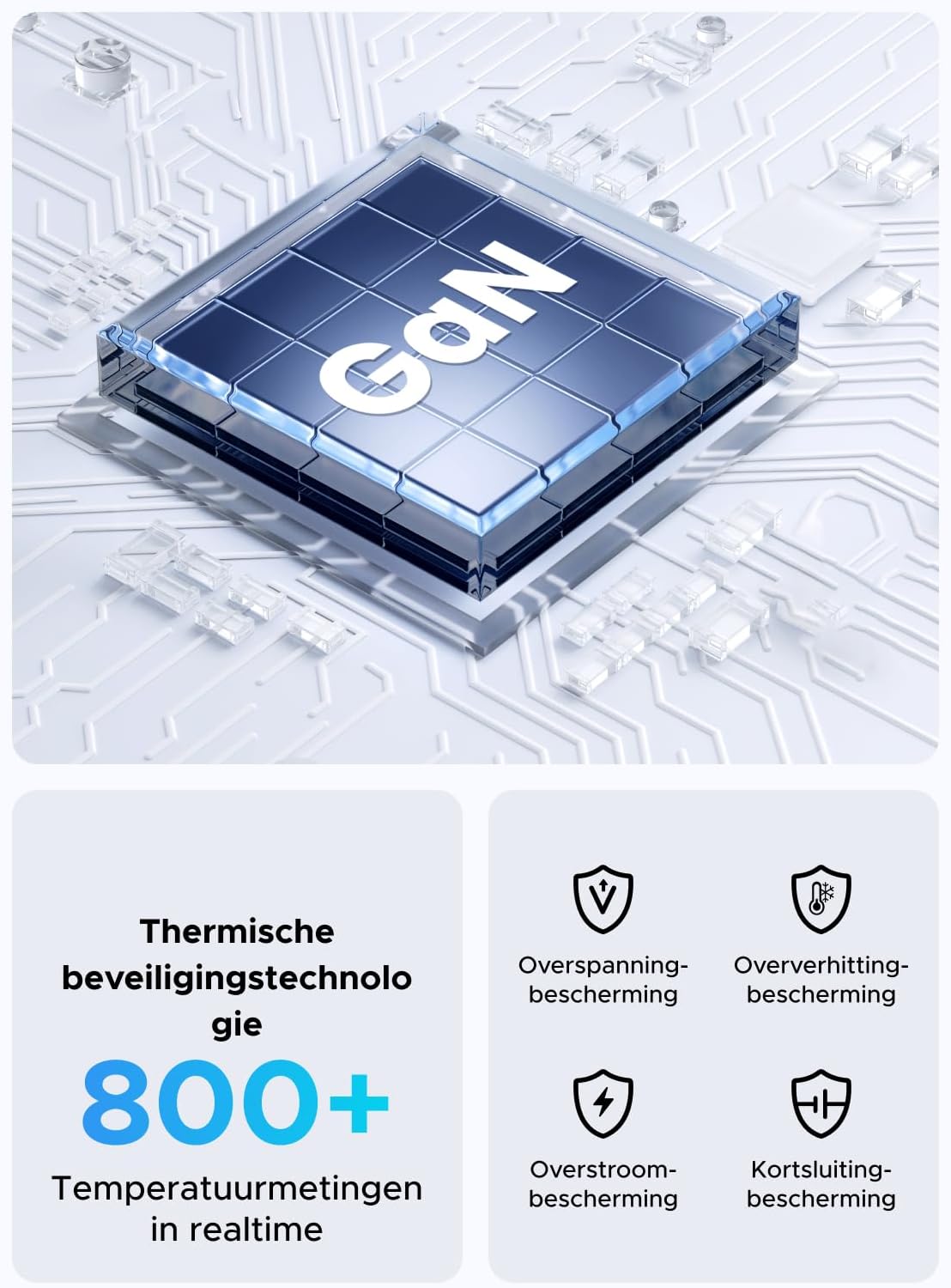 Thumbnail 5 de UGREEN 200W USB-C-bureaulader met 8 poorten en maximaal 100W per poort