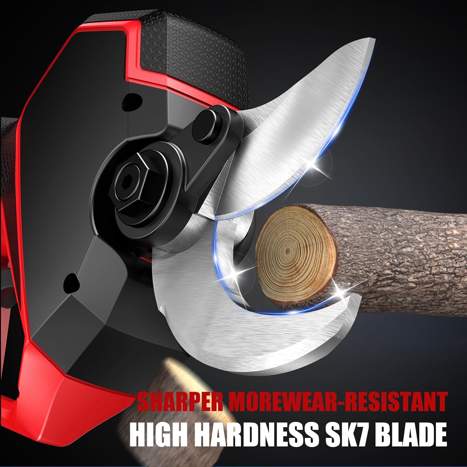Detalle de SoarFly Cordless Electric Pruning Shears, 2.4-Inch Cut, Dual Batteries