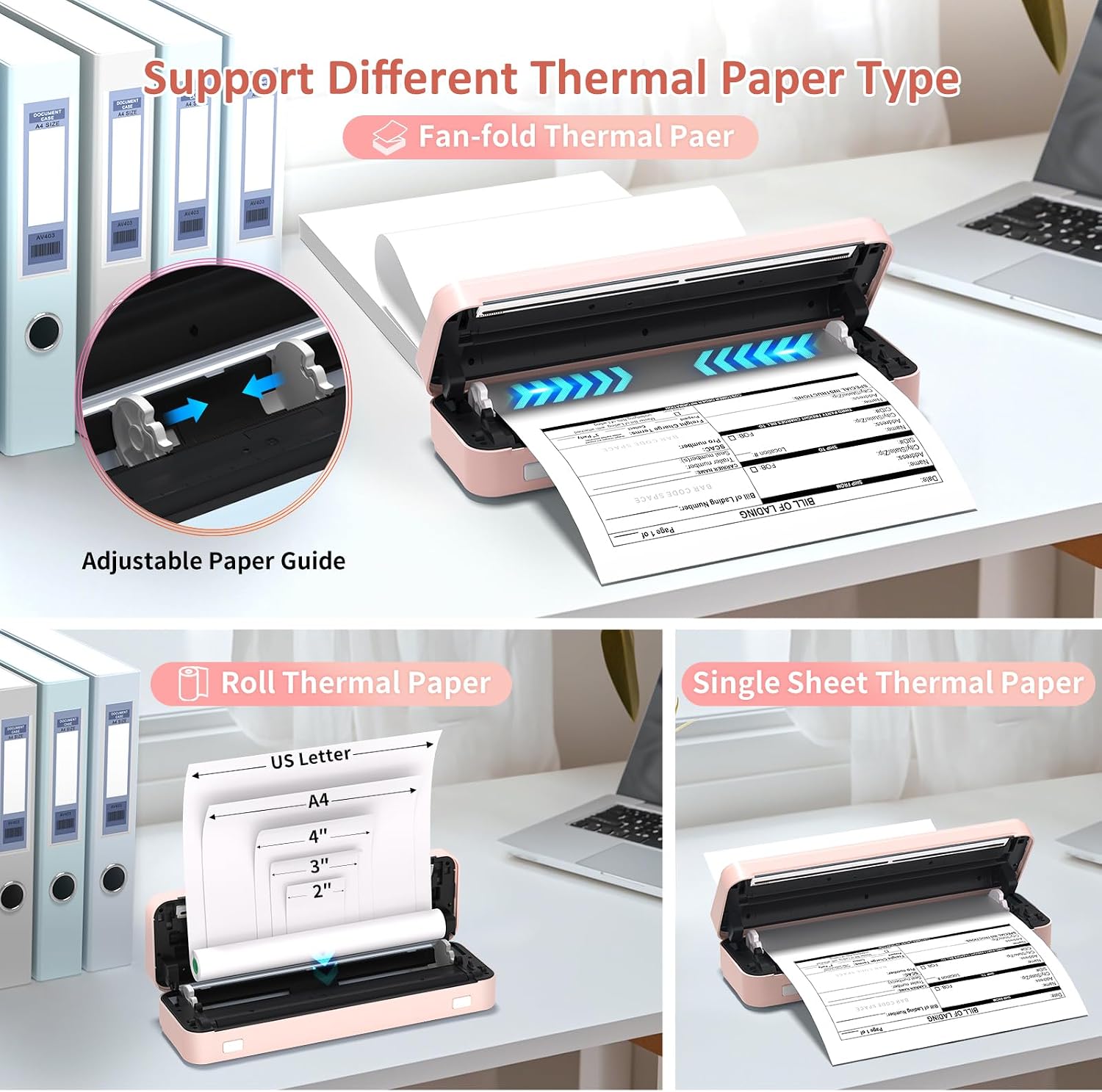 Thumbnail 6 de Gloryang Inkless Portable Printer 8.5 x 11"
