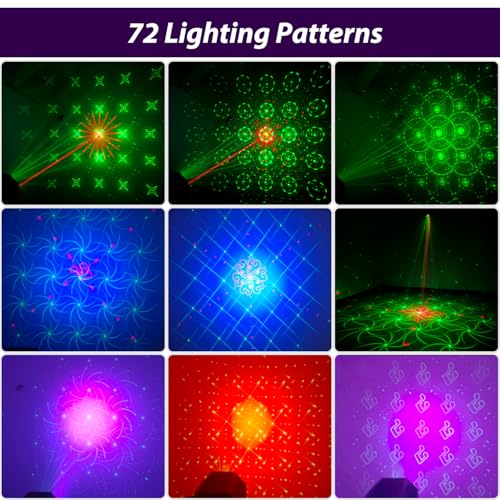 Thumbnail 3 de WINSAFE Disco Party Lights: 72 Pattern Sound Activated DJ Strobe Lights for Home Parties