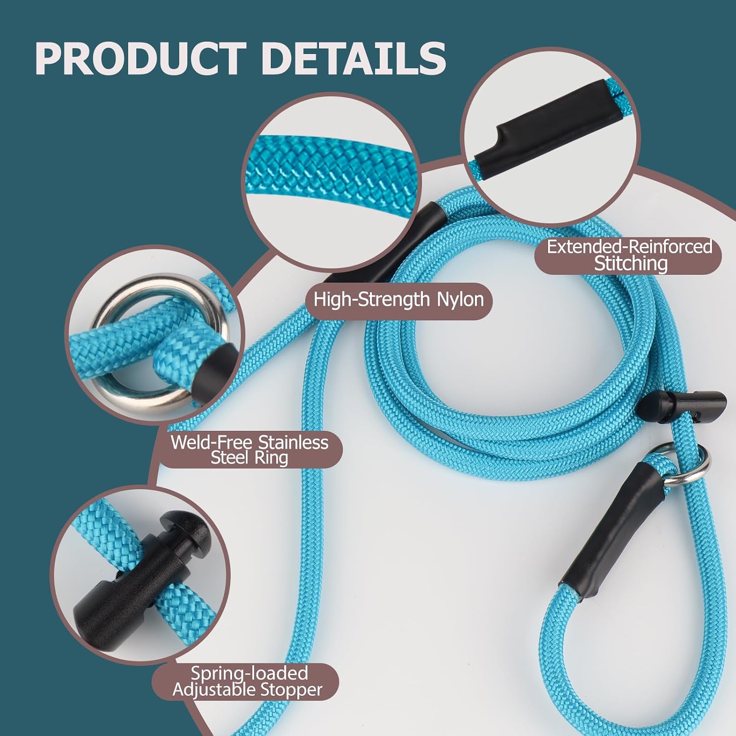 Thumbnail 1 de Slip Lead Dog Leash, 4 FT