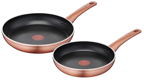 Lagostina Ramata Set Padelle Antiaderenti 2 pezzi – Diametri 24 e 28 cm, effetto rame