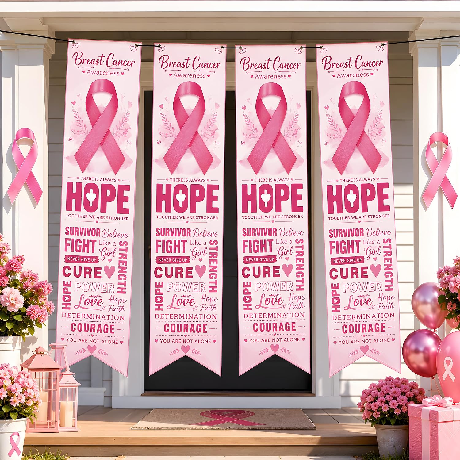 Detalle 1 de Pink Ribbon Breast Cancer Awareness Banner