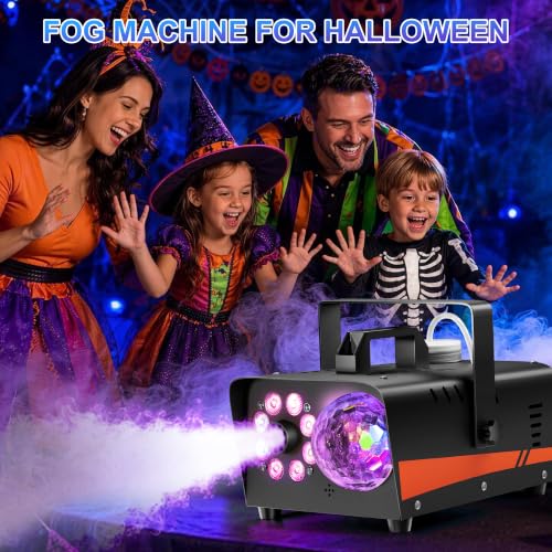 Detalle 2 de Dashsafe 800W Fog Machine with 4500CFM and RGB Disco Lights