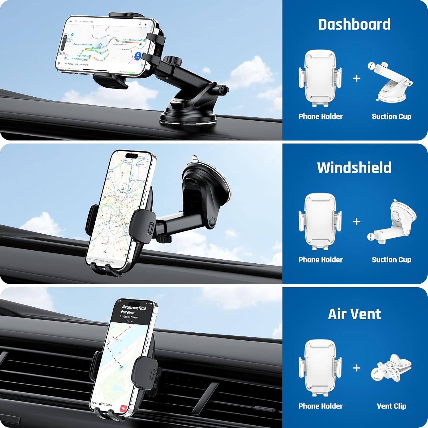 Thumbnail 1 de Vexloria Car Phone Holder universal dashboard mount