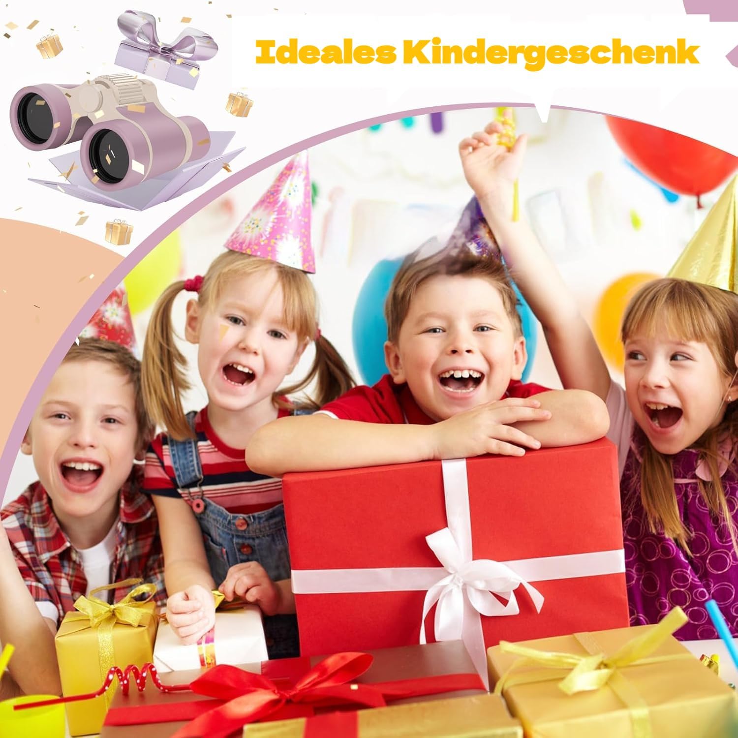 Thumbnail 6 de Kinderfernglas Rosa 3–8 Jahre mit Kompass