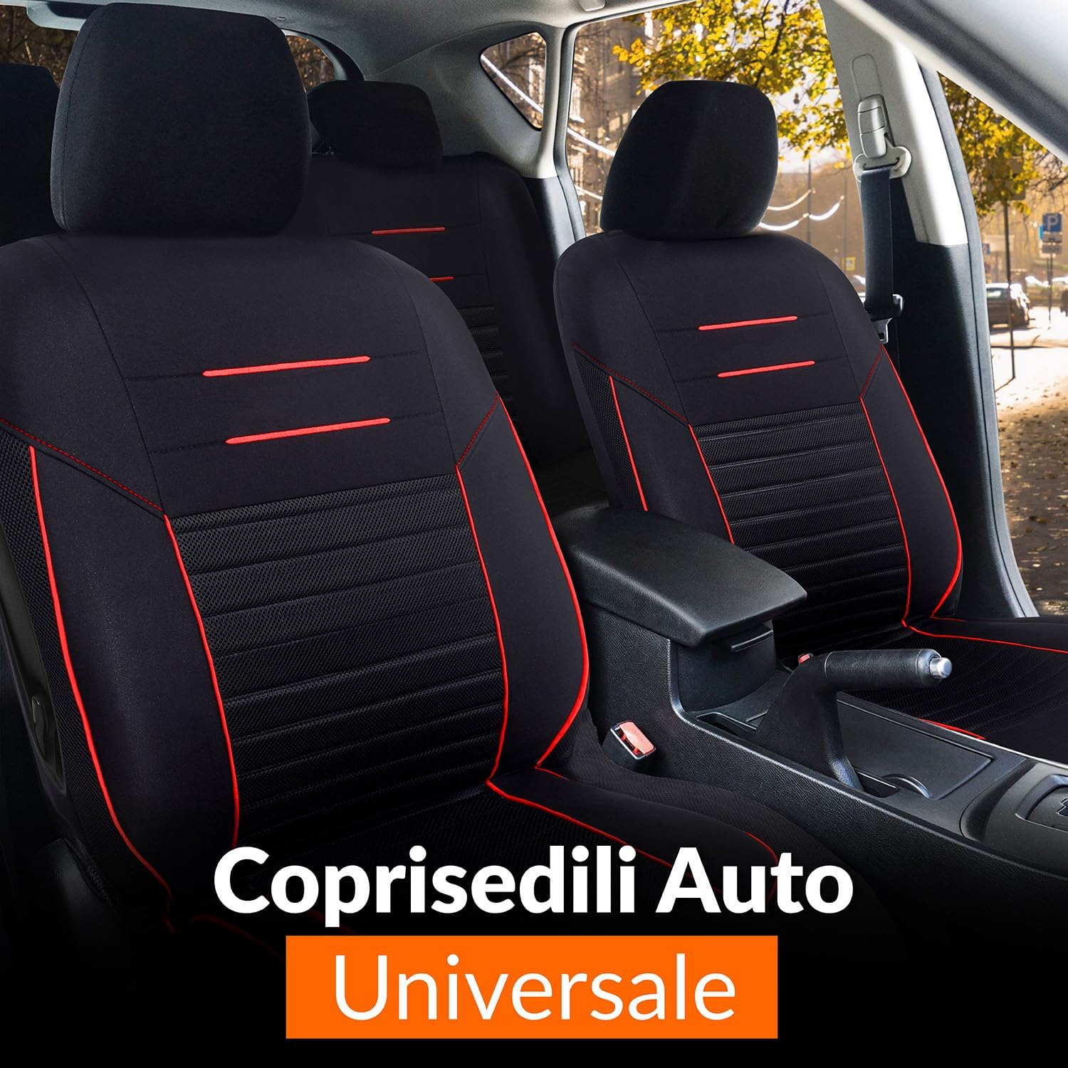 Detalle 2 de Upgrade4cars Coprisedili auto universali 9 pezzi