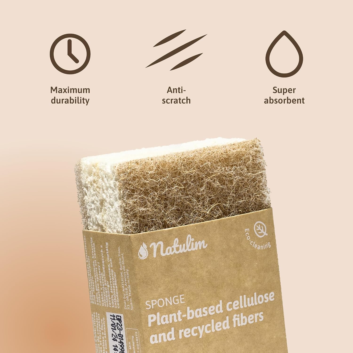 Detalle 2 de Natulim Pack Lave-vaisselle à la main – Écologique et efficace pour votre vaisselle