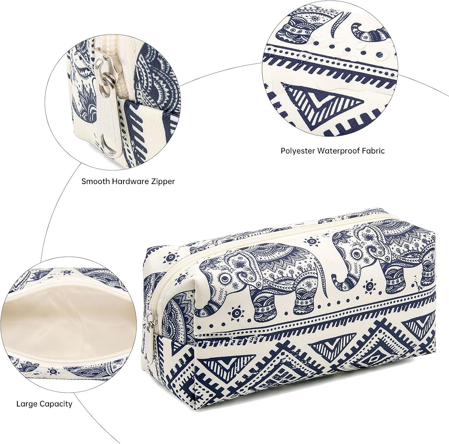 Thumbnail 2 de Long Keeper Small Cosmetic Bags - Waterproof Portable Travel Makeup Organiser Bag