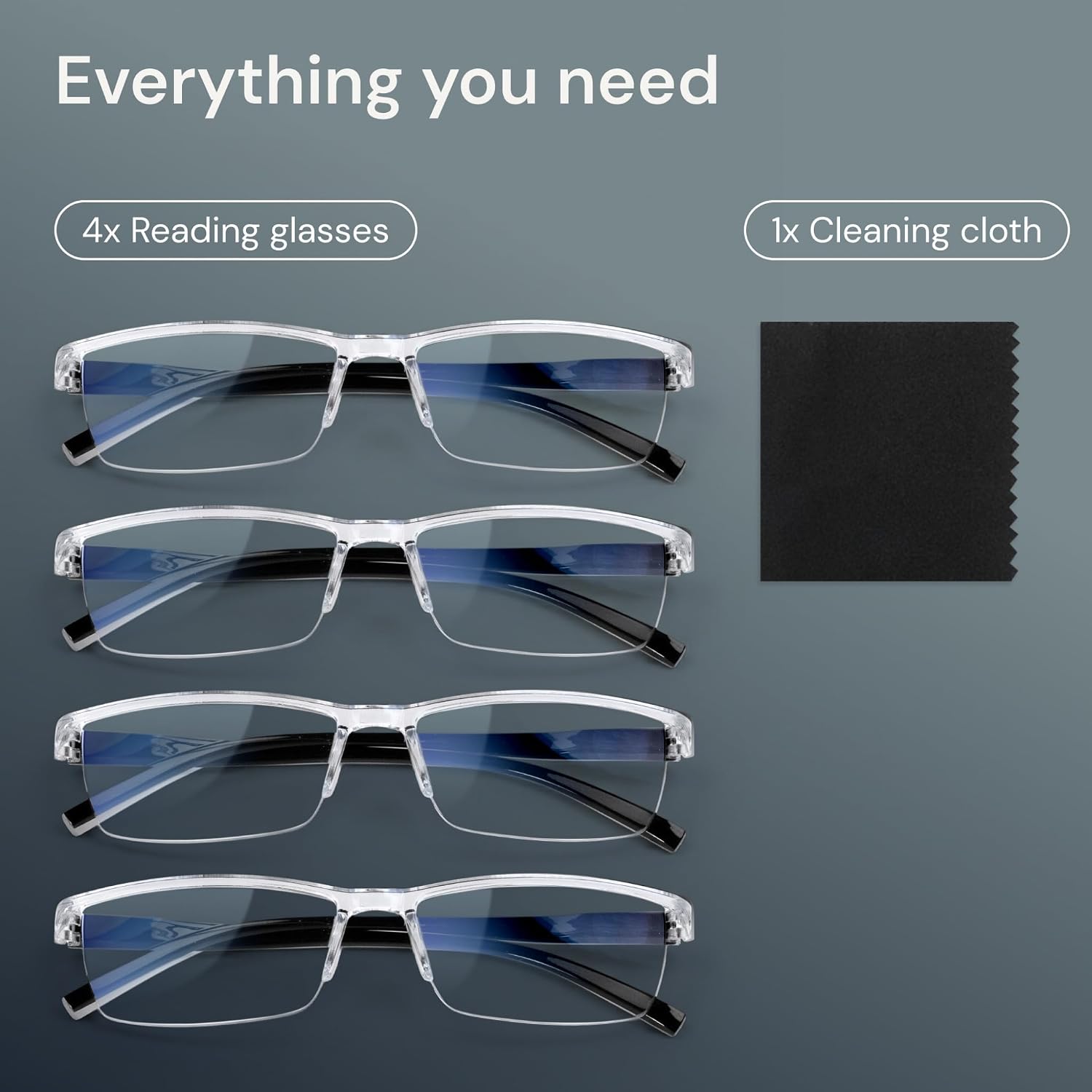Thumbnail 6 de Gaoye +3.0 Reading Glasses for Men with TR90 Frames, Blue Light Filtering and UV Protection