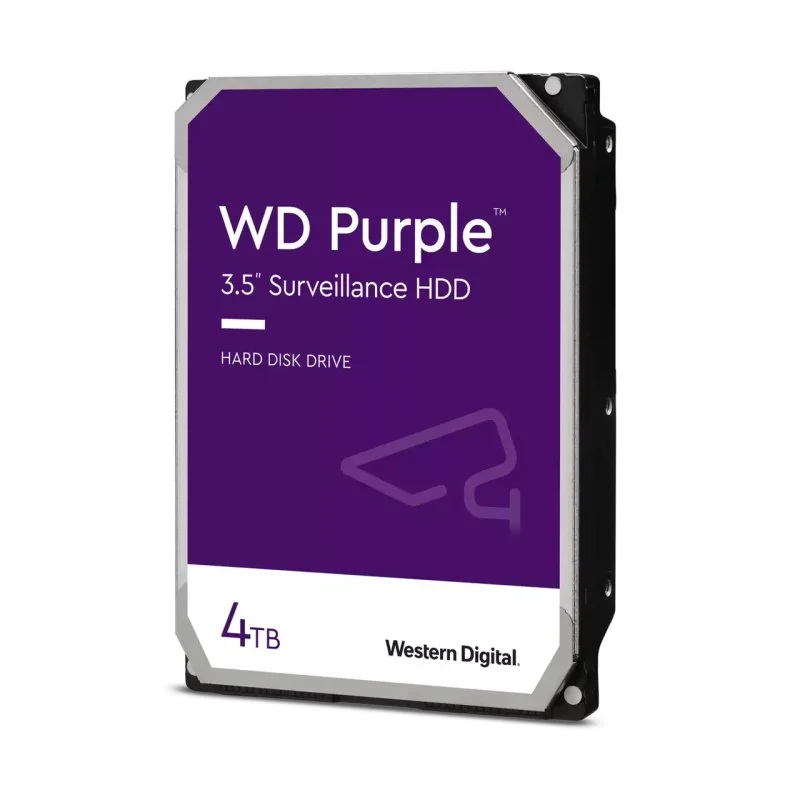 Detalle de WD Purple 4TB 3.5" SATA 3 – disco de videovigilancia de Western Digital