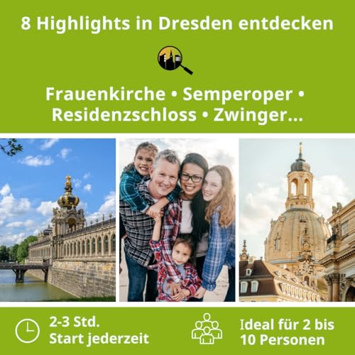 Detalle 1 de Stadtspiel Schnitzeljagd Die Stadt in einer Box Stadtrallye Dresden Altstadt