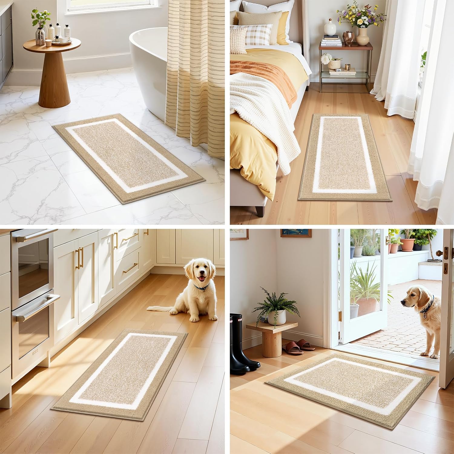 Thumbnail 6 de Pauwer 3-Piece Bathroom Rug Set with U-Shaped Toilet Mat