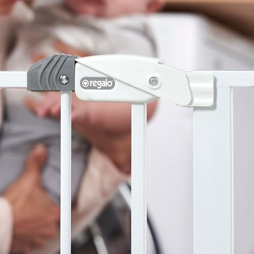 Detalle de Regalo Safety Easy Step Baby Gate for Doorways & Bottom of Stairs (73.6–95.5 cm) with Extension