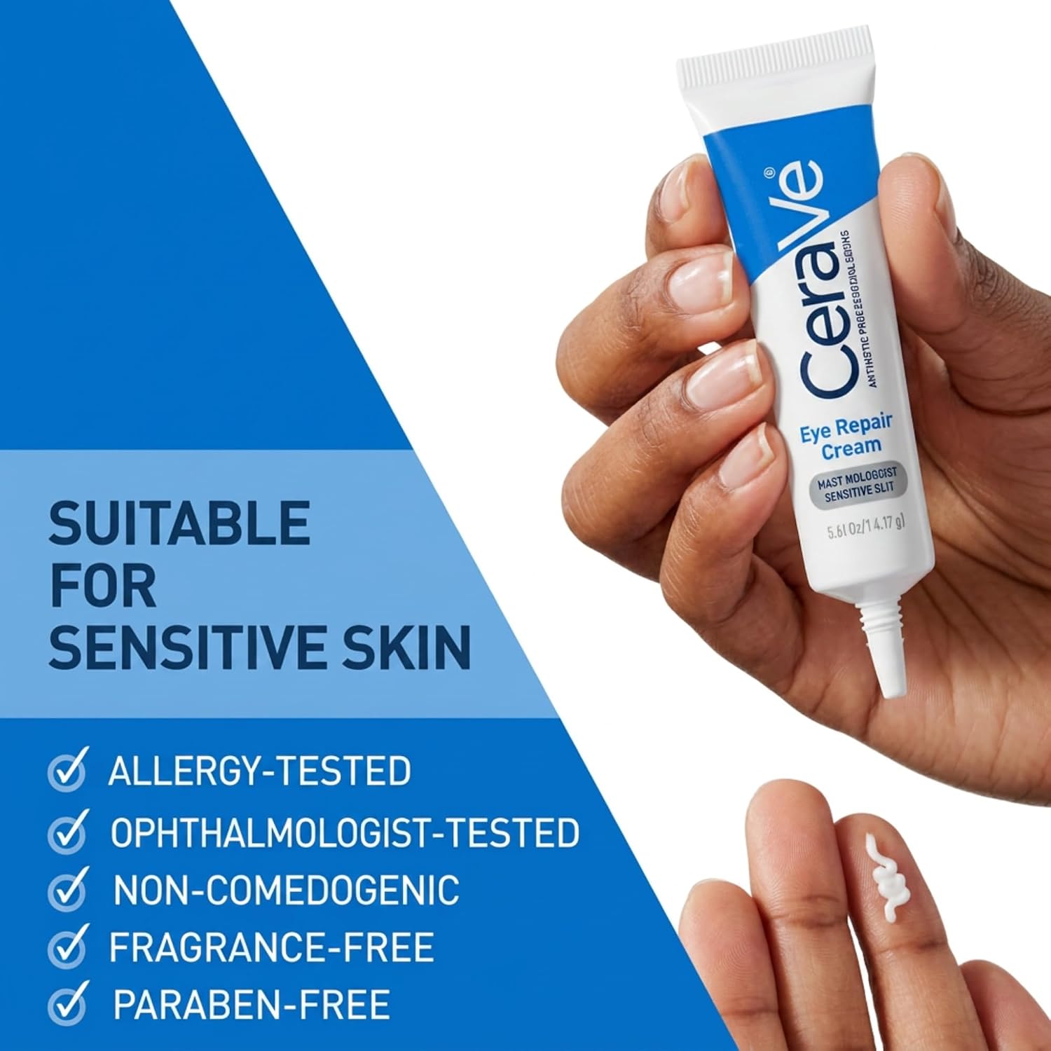 Detalle de CeraVe Eye Repair Cream Review: Depuffs and Hydrates Around the Eyes